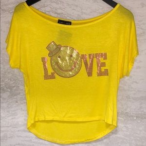 Yellow love t-shirt